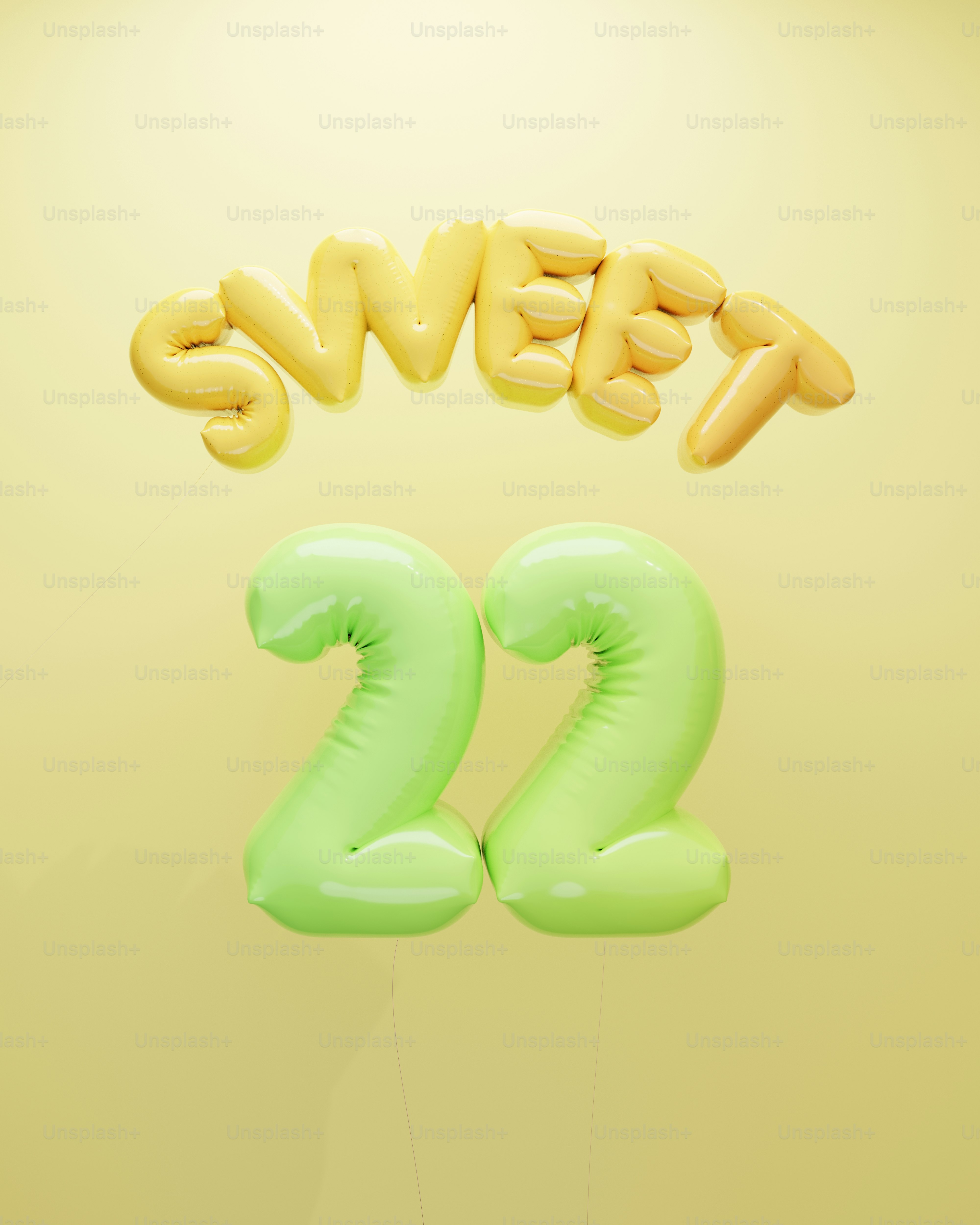 Sweet 22 background - Happy birthday